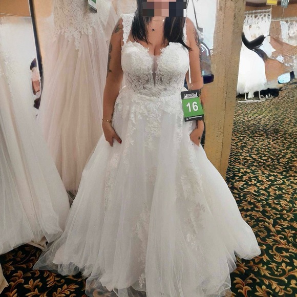 Elegant Lace Wedding Gown - Picture 1 of 2